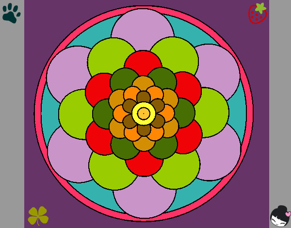 Dibujo Mandala 22 pintado por Solci14