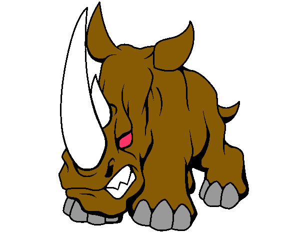 Dibujo Rinoceronte II pintado por Alerx05