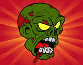 Dibujo Cabeza de zombi pintado por argmaxi