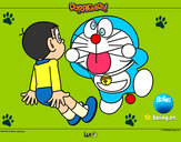 Dibujo Doraemon y Nobita pintado por anita410