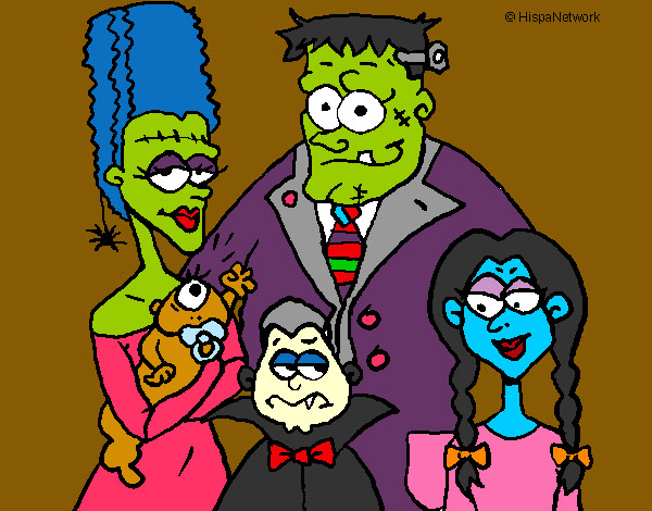Dibujo Familia de monstruos pintado por virginiasm