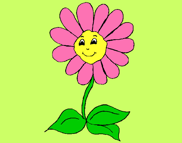Dibujo Flor feliz pintado por lamorales