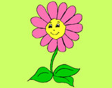 Dibujo Flor feliz pintado por lamorales
