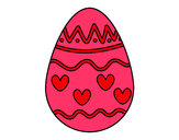 Dibujo Huevo con corazones pintado por gilmarsita