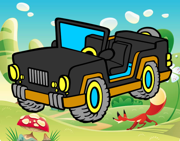 Dibujo Jeep pintado por Tony14