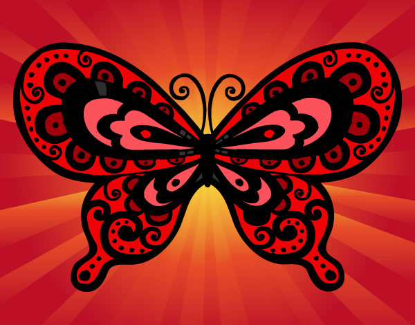 Dibujo Mariposa bonita pintado por -Doris-