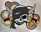 Dibujo Símbolo pirata pintado por argmaxi