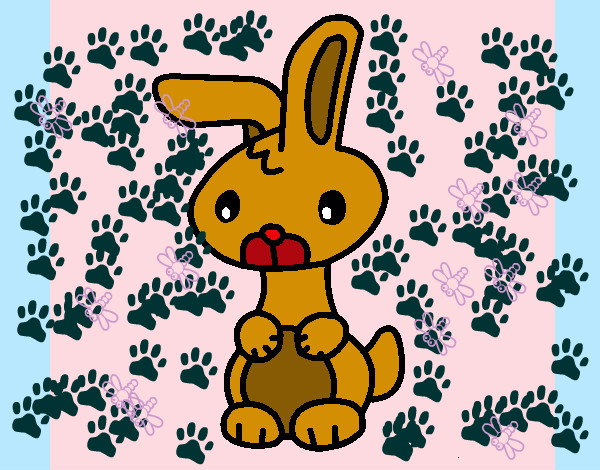 Dibujo Art el conejo pintado por nena2002