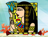 Dibujo Cleopatra pintado por paqblo