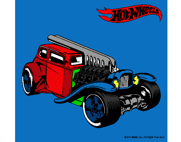 Dibujo Hot Wheels 6 pintado por franciscoh