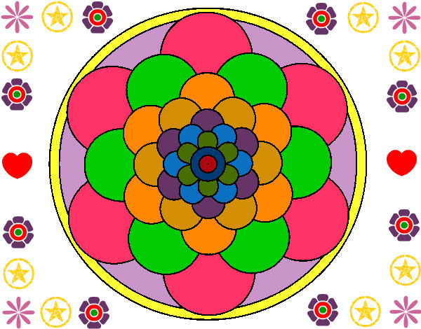 Dibujo Mandala 22 pintado por Kekitha