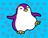 Dibujo Pingüino bailando pintado por Bonny_Azul