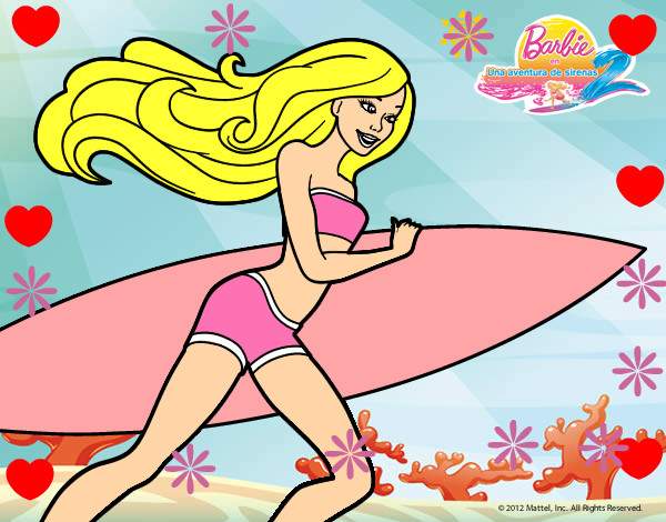 Dibujo Barbie corre al agua pintado por AllyAustin