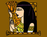 Dibujo Cleopatra pintado por cleodenile