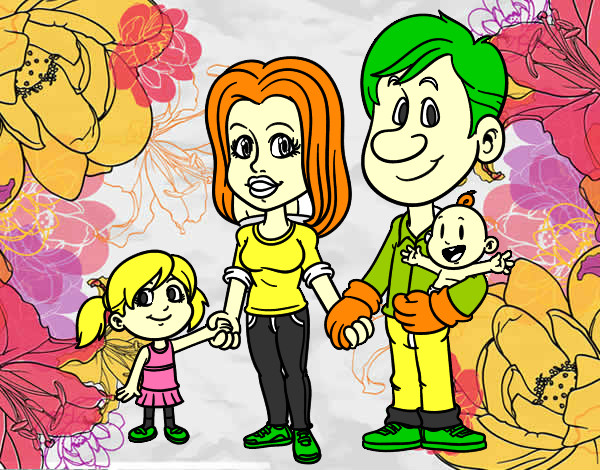 Dibujo Familia feliz pintado por brcihu2002