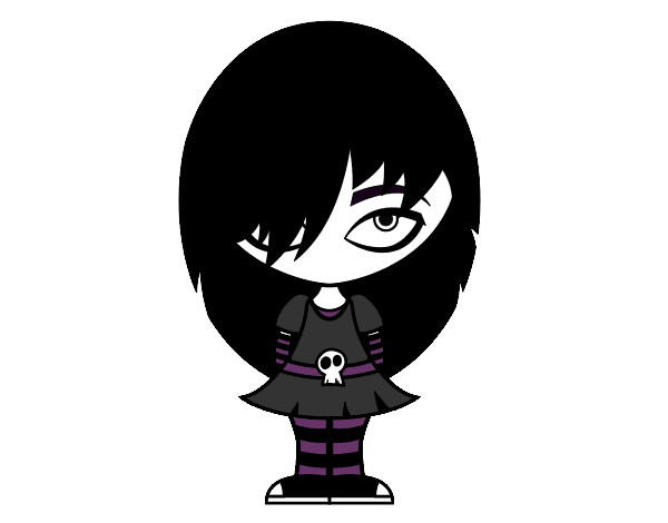 Dibujo Look Emo pintado por agaloka