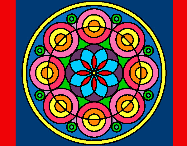 Dibujo Mandala 35 pintado por majeva