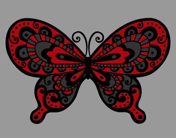 Dibujo Mariposa bonita pintado por spaida
