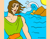 Dibujo Odiseo pintado por queyla