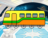 Dibujo Tren de pasajeros pintado por GAVILLAR