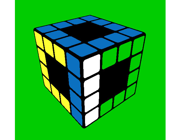 Dibujo Cubo de Rubik pintado por paopao 