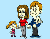 Dibujo Familia feliz pintado por Tinka2004