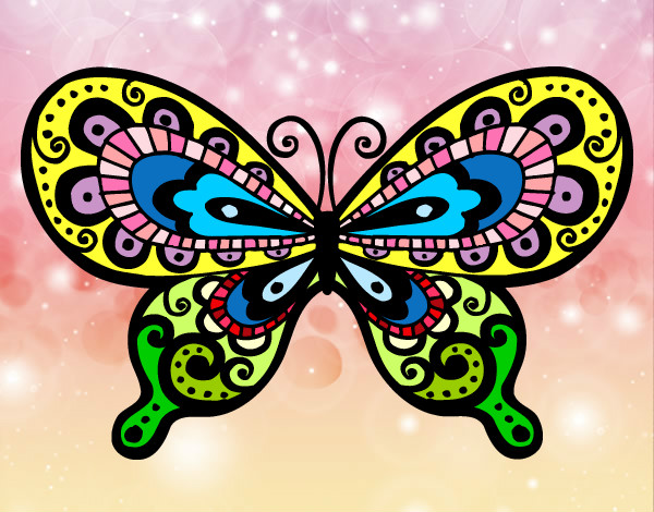 Dibujo Mariposa bonita pintado por azalea200