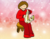 Dibujo Niña con trompeta pintado por AmuNyan