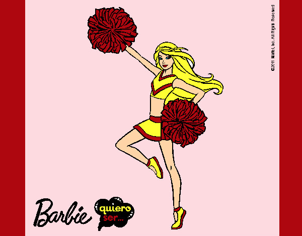 Dibujo Barbie animadora pintado por franmelii