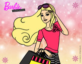 Dibujo Barbie con bolsas pintado por abigaith