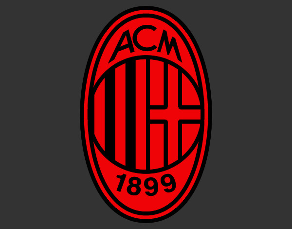 Dibujo Escudo del AC Milan pintado por NATHAN 