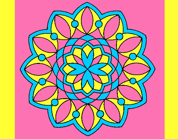 Dibujo Mandala 3 pintado por mariaale10