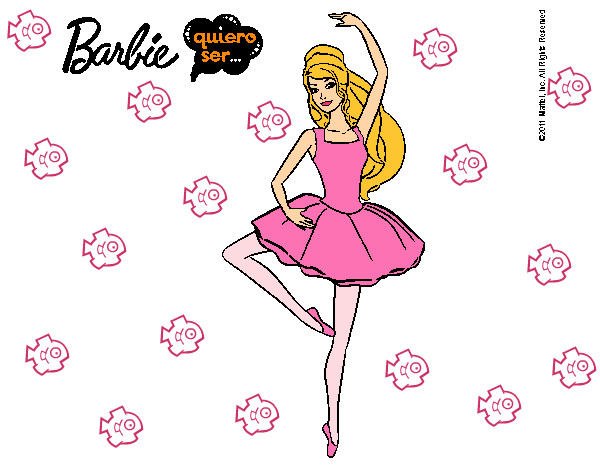 Dibujo Barbie bailarina de ballet pintado por yen11