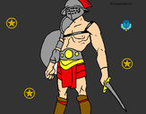 Dibujo Gladiador pintado por alexmix