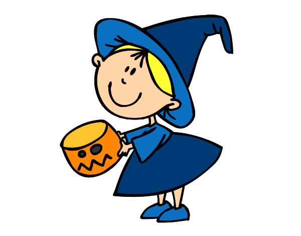 niña disfrazada de burjita pidiendo caramelos en halloween