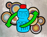 Dibujo Reciclar envases pintado por isaela