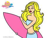 Dibujo Barbie va a surfear pintado por izanychris