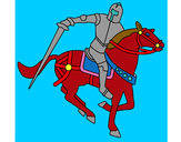 Dibujo Caballero a caballo IV pintado por Lorenzo06