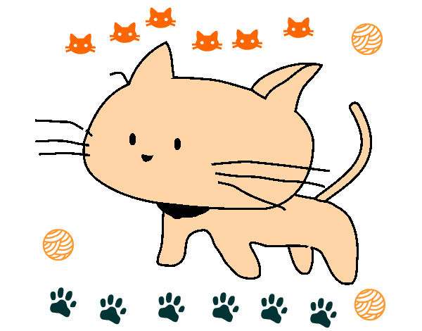 Dibujo Cría de gato pintado por Yanitza 