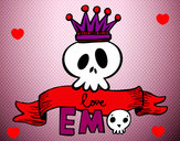 Dibujo Love Emo pintado por aly-mula