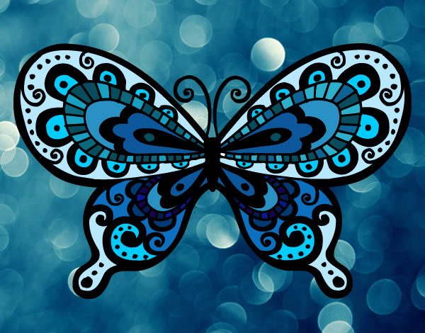 Dibujo Mariposa bonita pintado por roxelyta