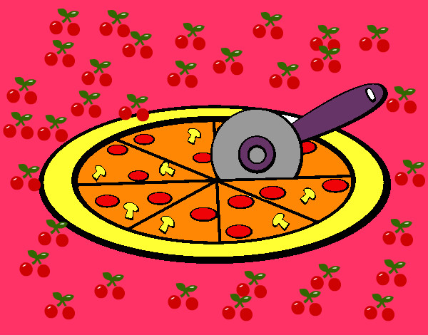 Dibujo Pizza pintado por sofiamari