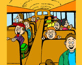 Dibujo Autobus escolar pintado por Grabiel