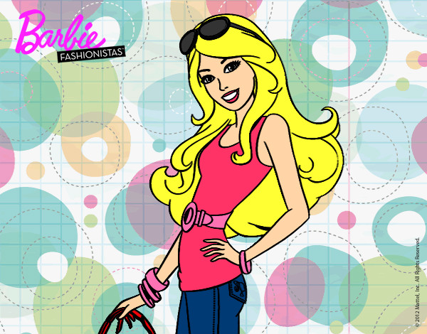 Dibujo Barbie casual pintado por princesit1
