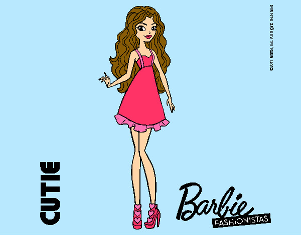 Dibujo Barbie Fashionista 3 pintado por princesit1