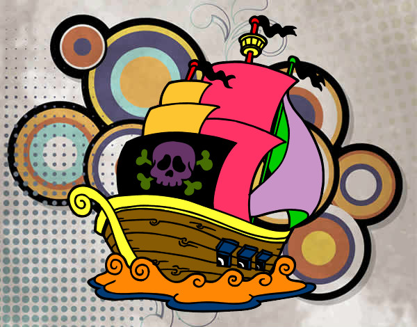 Dibujo Barco de piratas pintado por Alvaro2006
