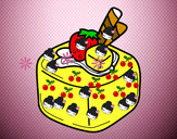 Dibujo Bombón de fruta pintado por keit