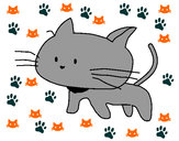 Dibujo Cría de gato pintado por lily359