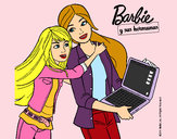 Dibujo El nuevo portátil de Barbie pintado por baltazar