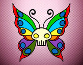 Dibujo Mariposa Emo pintado por florcita02